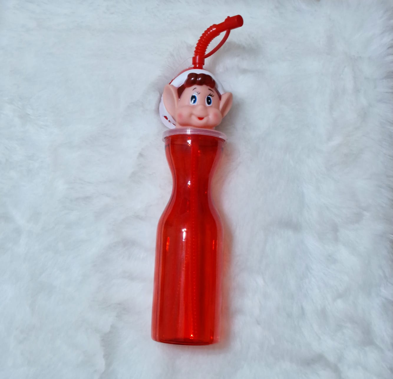 Personalised Elf Straw Bottle